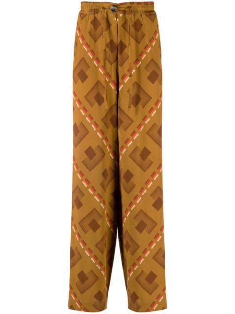 patterned wide-leg trousers by PIERRE-LOUIS MASCIA