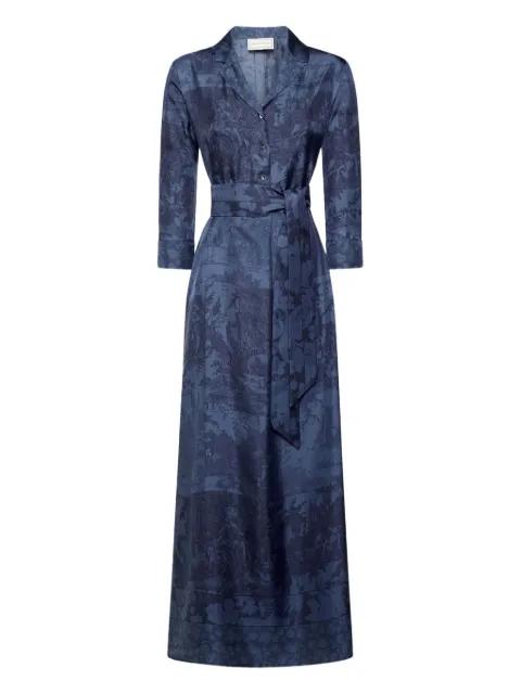 printed belted dress by PIERRE-LOUIS MASCIA