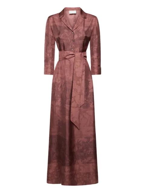 printed belted dress by PIERRE-LOUIS MASCIA