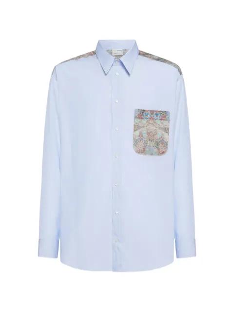 printed-panel chest-pocket shirt by PIERRE-LOUIS MASCIA
