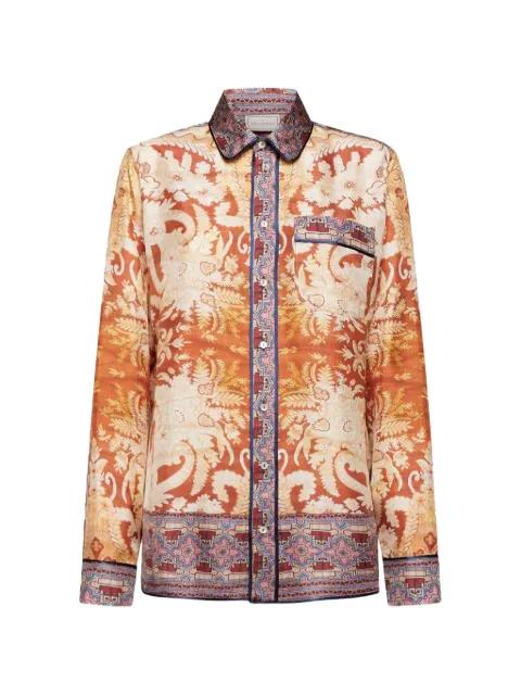 printed silk shirt by PIERRE-LOUIS MASCIA