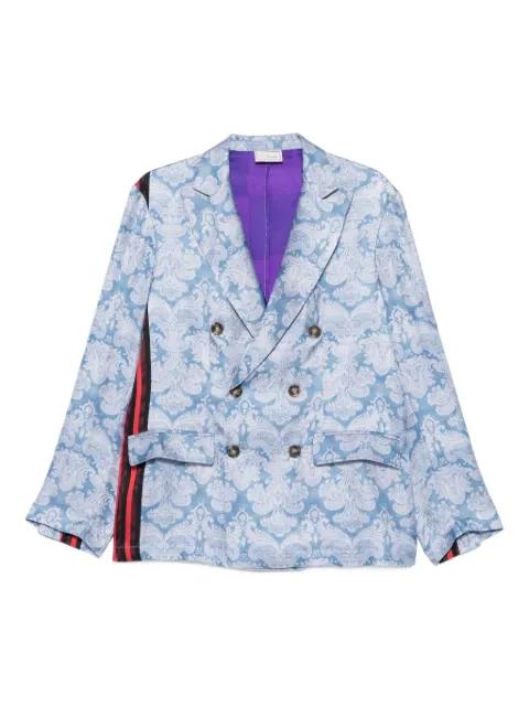 stripe-detail paisley-print jacket by PIERRE-LOUIS MASCIA