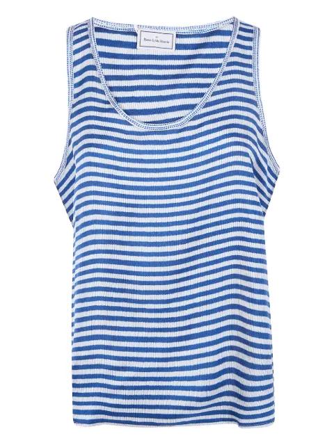 striped silk tank top by PIERRE-LOUIS MASCIA