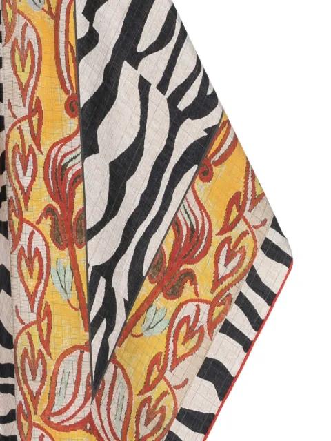 zebra-print floral scarf by PIERRE-LOUIS MASCIA