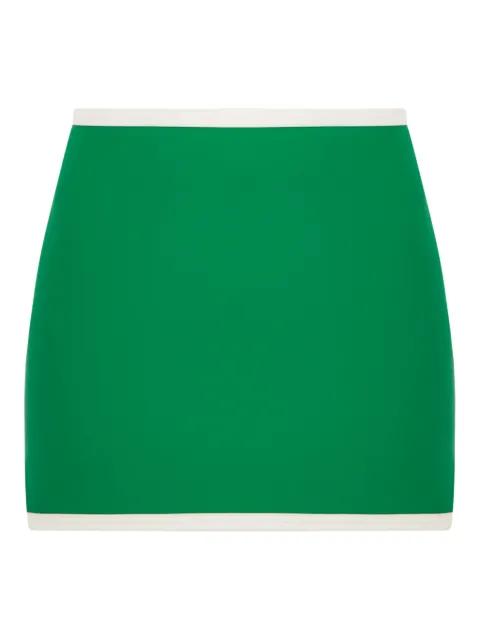 contrasting-trim mini skirt by PILZER