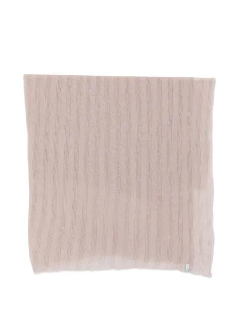 lurex-detail striped scarf by PIN1876