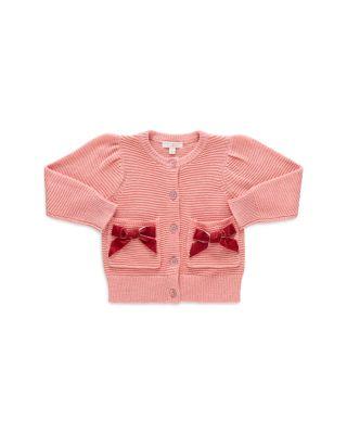 Girls' Bow Pocket Cardigan Sweater - Baby by PINK CHICKEN