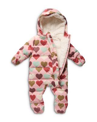 Girls' Hooded Ruffled Snowsuit With Faux Sherpa Lining - Baby by PINK CHICKEN