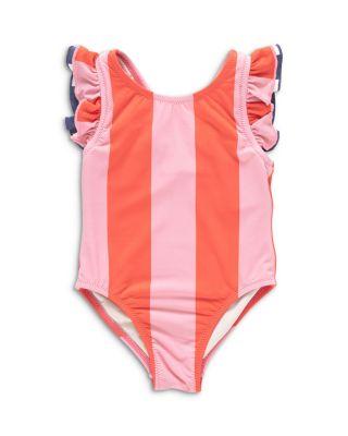 Girls' Liv Striped Swimsuit - Little Kid by PINK CHICKEN
