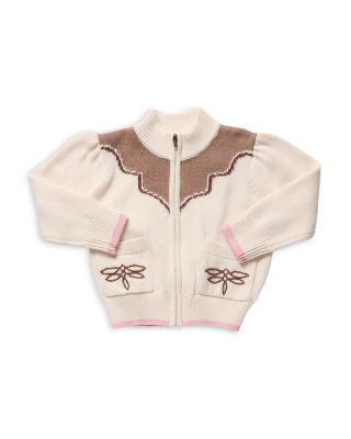 Girls' Western Zip Sweater - Little Kid by PINK CHICKEN