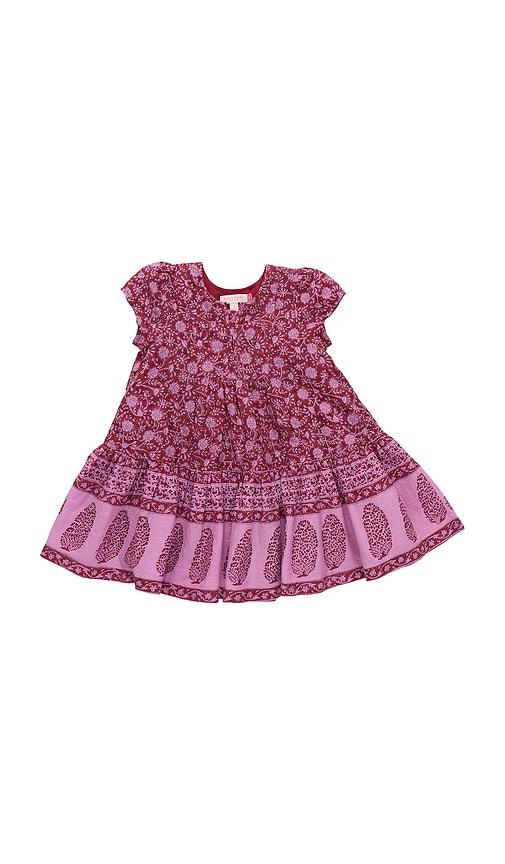 Pink Chicken Adele Dress in Burgundy by PINK CHICKEN