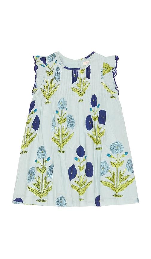 Pink Chicken Girls Jaipur Dress in Baby Blue by PINK CHICKEN