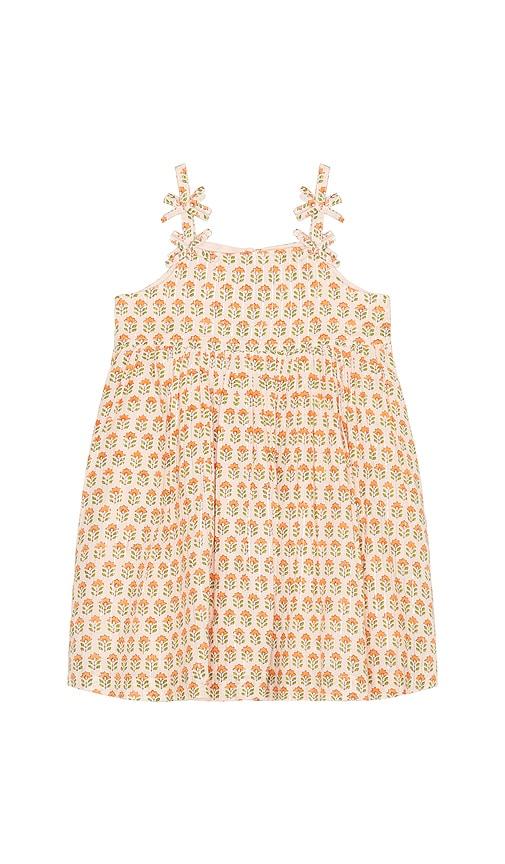 Pink Chicken Girls Tia Dress in Peach by PINK CHICKEN