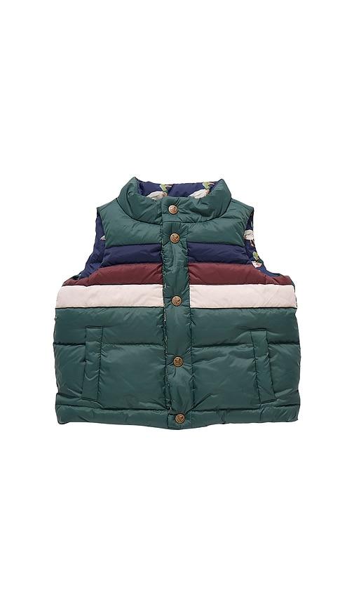 Pink Chicken Reversible Ellis Vest in Green by PINK CHICKEN