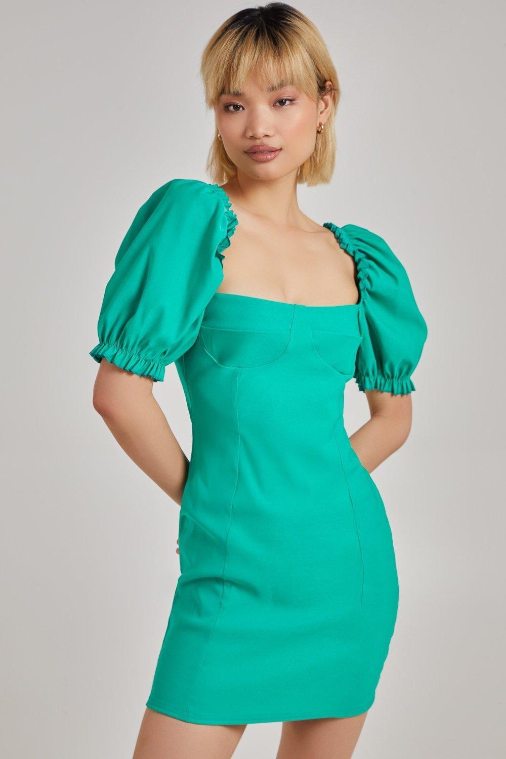 Bengline Corset Frill Detail Mini Dress by PINK VANILLA