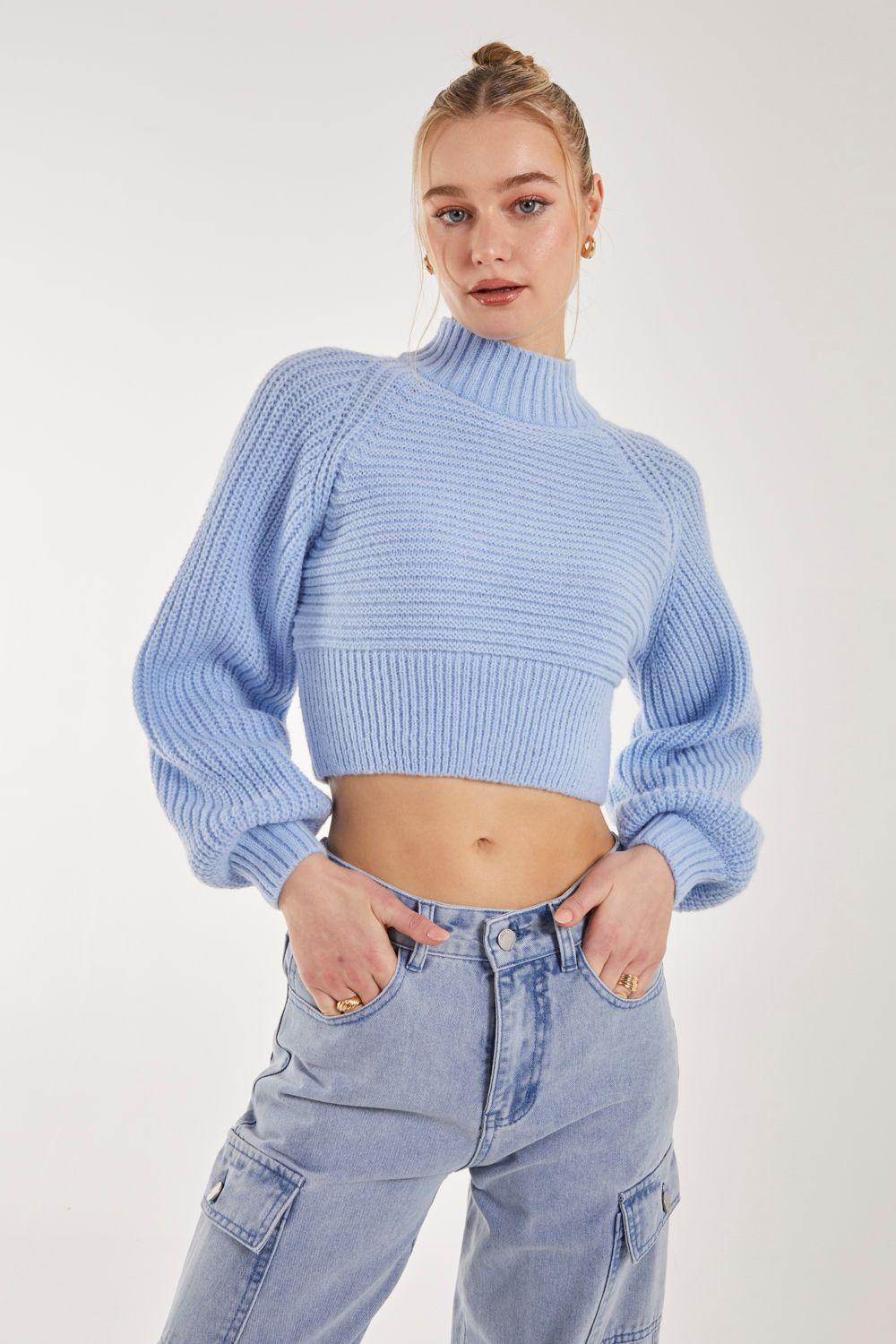 High Neck Knitted Jumper by PINK VANILLA