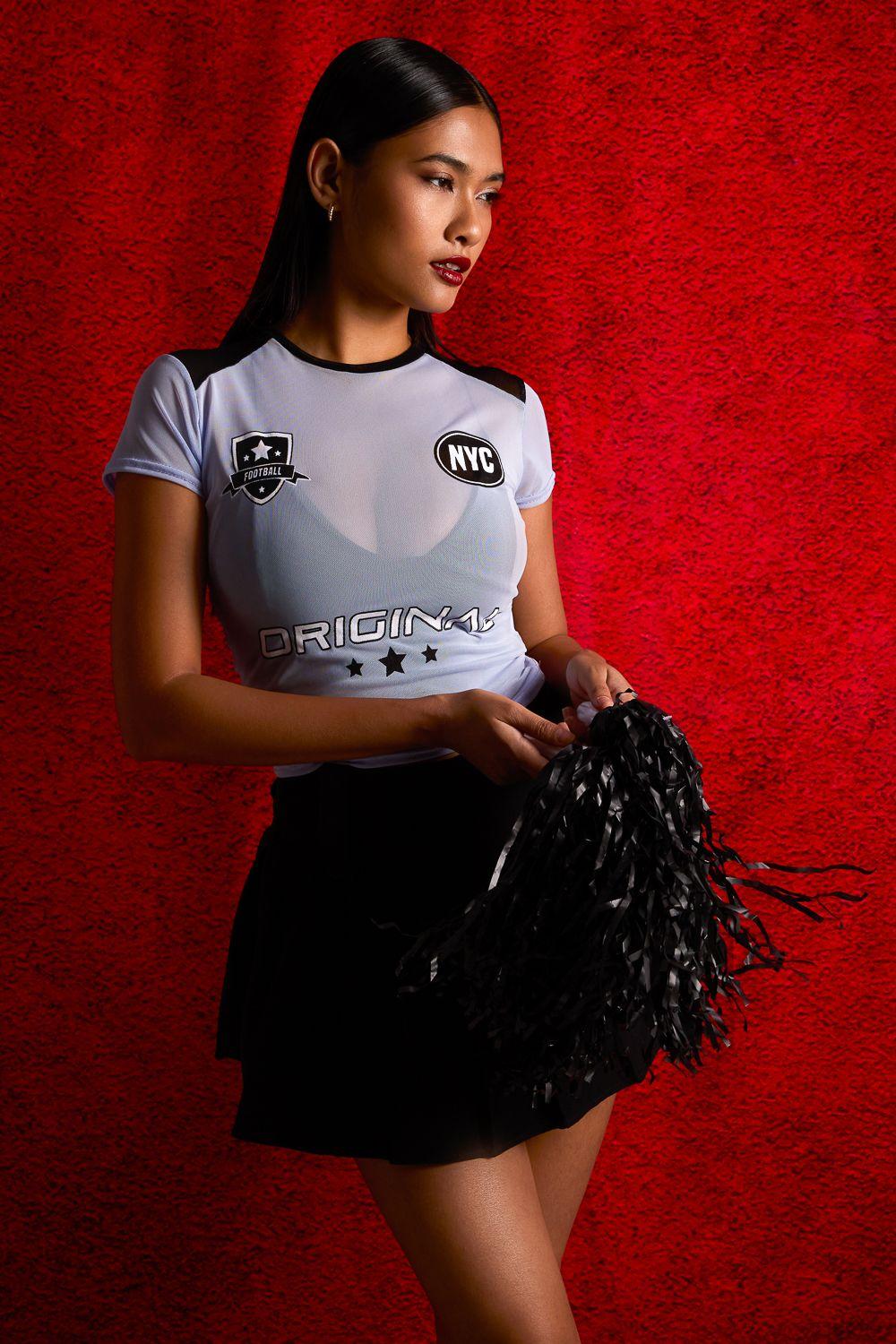 Mesh Sports Crop Top by PINK VANILLA