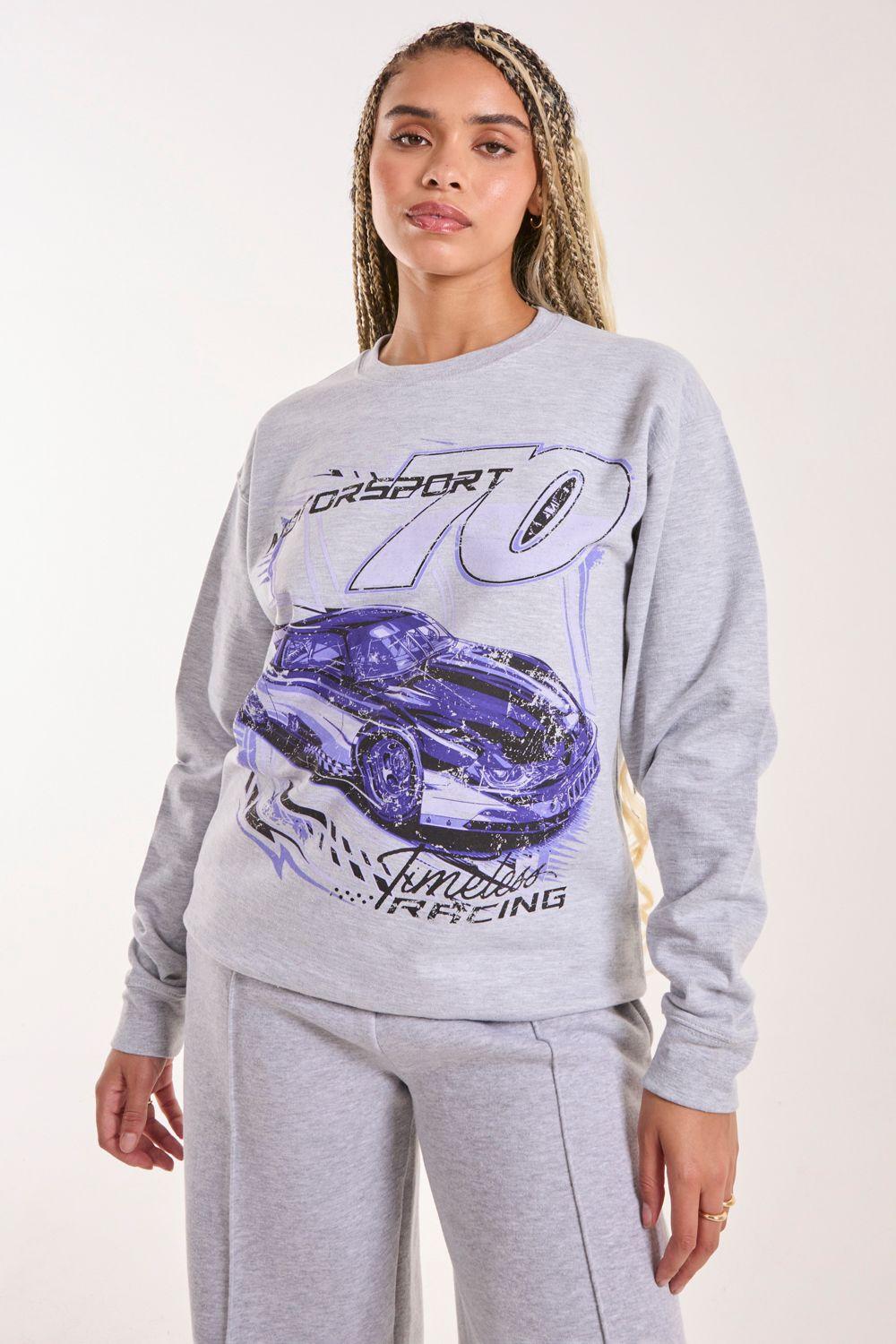 Motorsport Oversized Sweat by PINK VANILLA