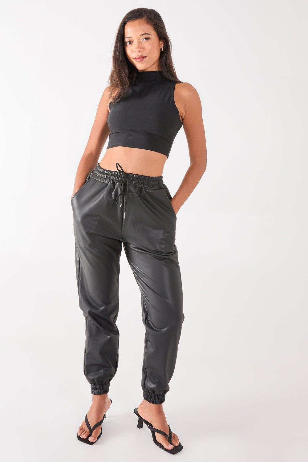 PU Jogger by PINK VANILLA