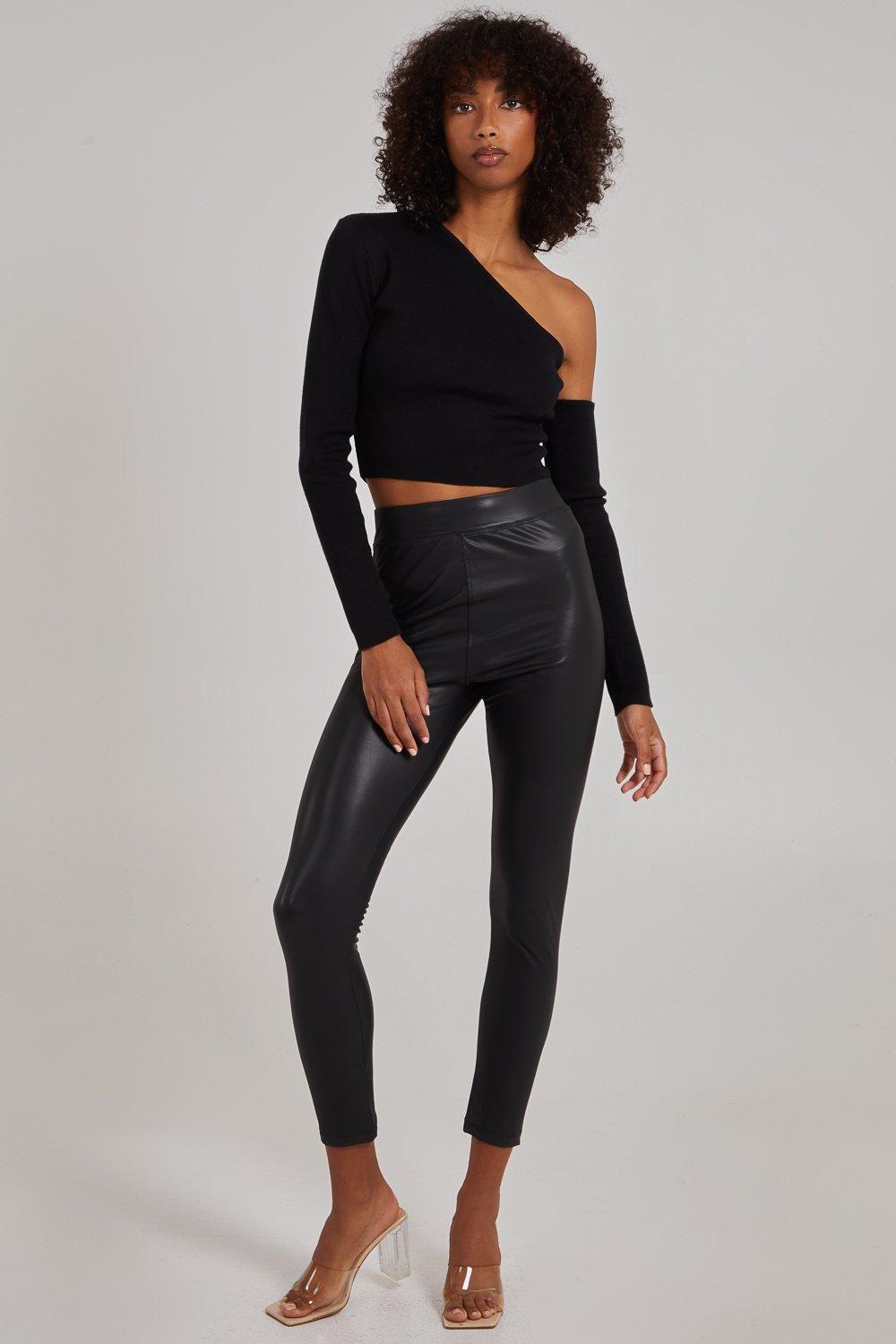 PU Lined Trousers by PINK VANILLA