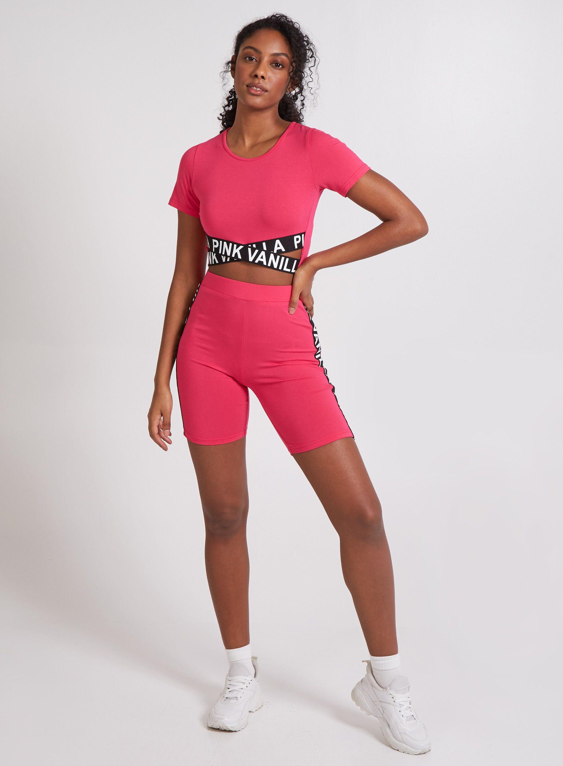 Pink Vanilla Cross Band Crop Top by PINK VANILLA