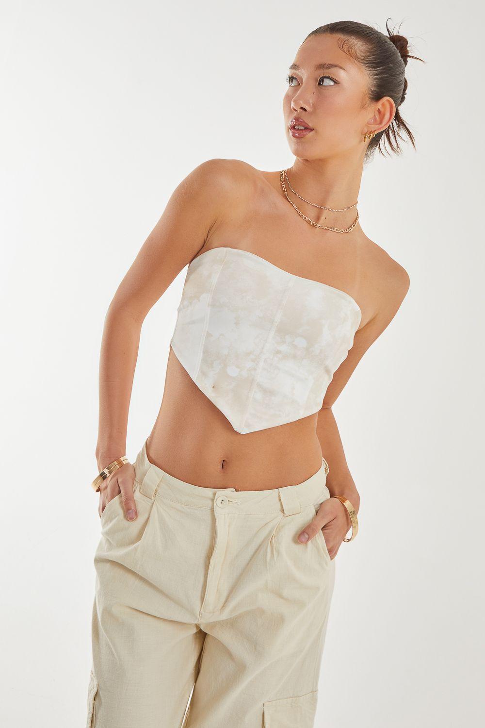 Watermark Seam Corset Top by PINK VANILLA