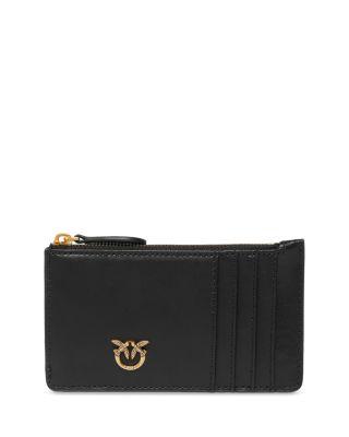 Airone Black Leather Cardholder by PINKO