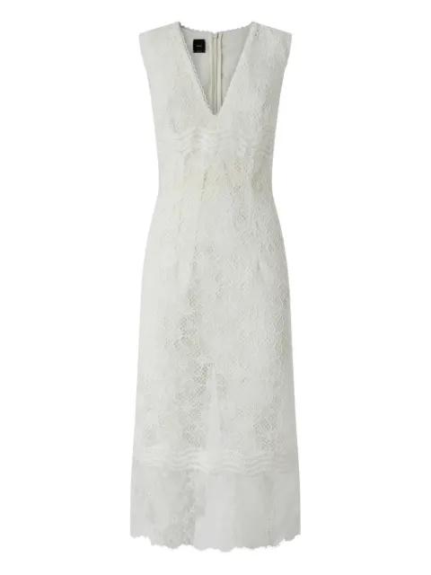 Audrey lace-overlay midi dress by PINKO