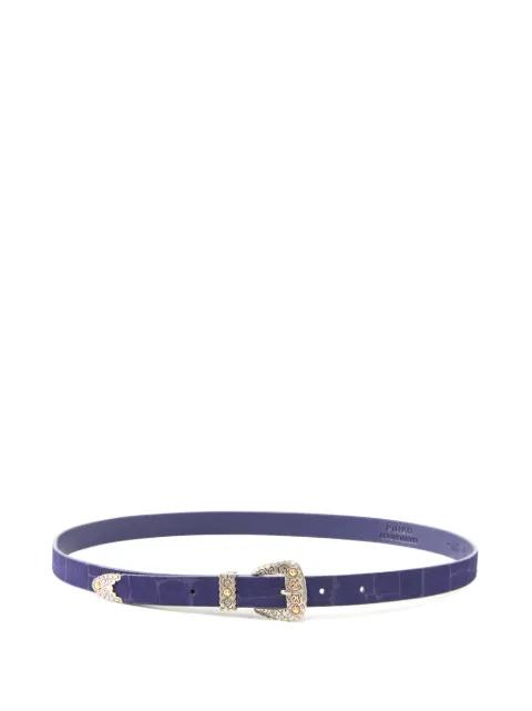 Aura buckle leather belt by PINKO