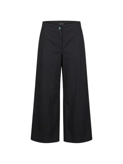 Canelli button-detail wide-leg trousers by PINKO