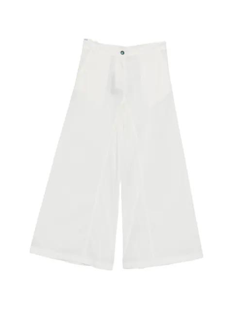 Canelli embellished-button wide-leg trousers by PINKO