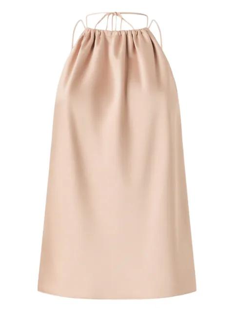 Carota gathered-neckline sleeveless blouse by PINKO