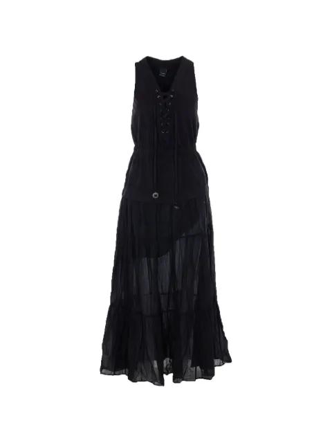 Casarsa lace-up tiered dress by PINKO