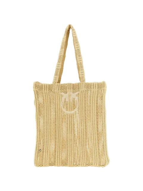 Easy logo-detail shoulder bag by PINKO