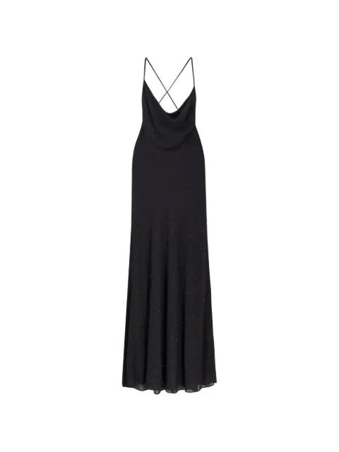 Farro cowl-neck maxi dress by PINKO