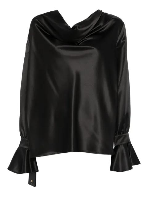 Filipa cowl-neck long-sleeve blouse by PINKO