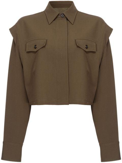 Fioriera cropped shirt by PINKO