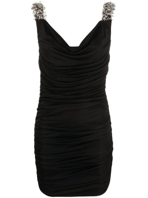 Isola embellished gathered mini dress by PINKO