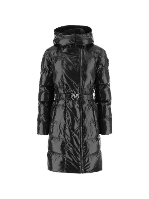 Love Birds belted puffer coat by PINKO