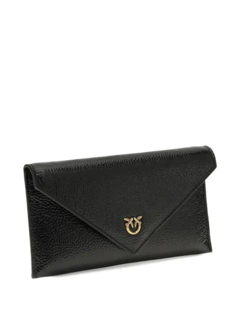 Love Birds envelope logo clutch bag by PINKO