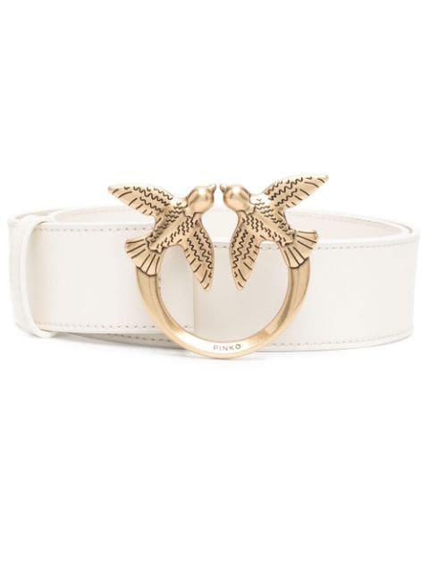 Love Birds leather belt by PINKO