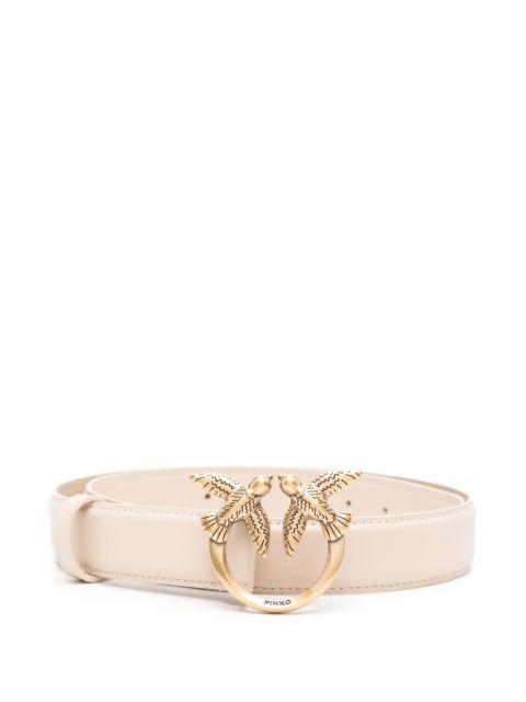 Love Birds leather belt by PINKO