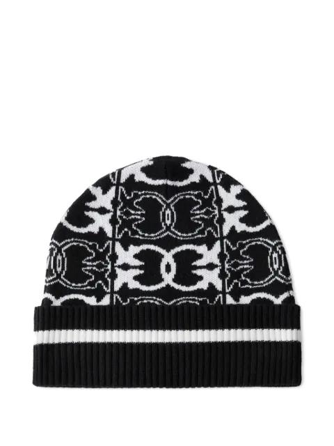Love Birds-pattern beanie by PINKO