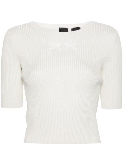 Love Birds ribbed top by PINKO