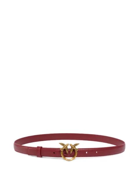 Love Birds thin leather belt by PINKO