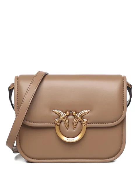 Love Box leather shoulder bag by PINKO