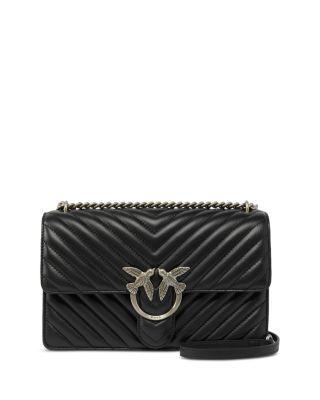 Love One Classic Leather Crossbody by PINKO