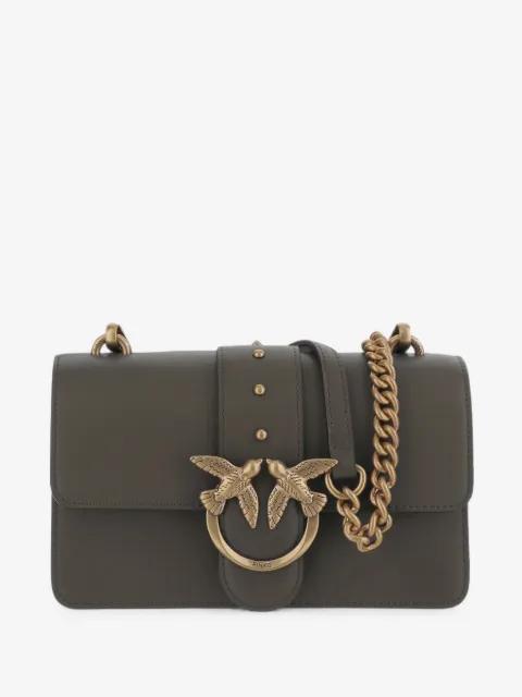 Love One Mini studded leather shoulder bag by PINKO