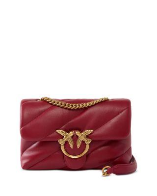 Love Puff Mini Quilted Leather Crossbody by PINKO
