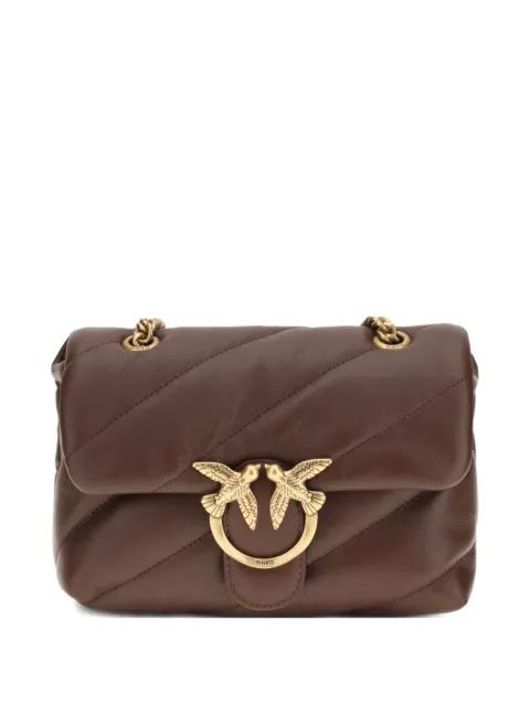 Love quilted chain leather shoulder bag by PINKO